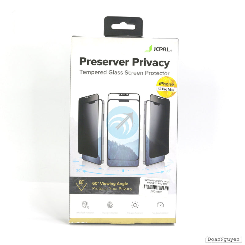 CƯỜNG LỰC ĐIỆN THOẠI IPHONE 12 PRO MAX JCPAL PREMIUM PRIVACY CHỐNG NHÌN TRỘM JCP4034