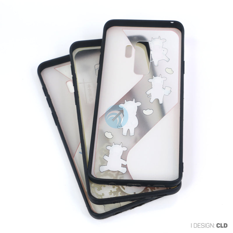 ỐP LƯNG ĐIỆN THOẠI SAMSUNG S9+ NHÁM HÌNH VIỀN MÀU