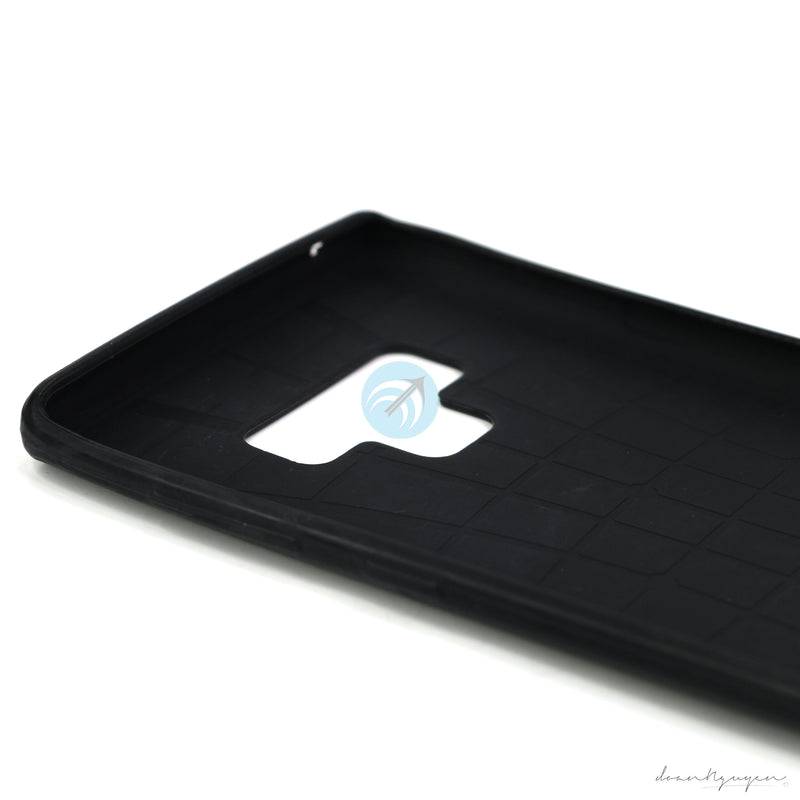 ỐP LƯNG DA ĐIỆN THOẠI SAMSUNG NOTE 9 AUTO DẺO ĐEN