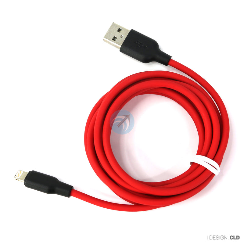 Cáp sạc usb A to lightning 2.4A silicone 2 mét HOCO X21 PLUS