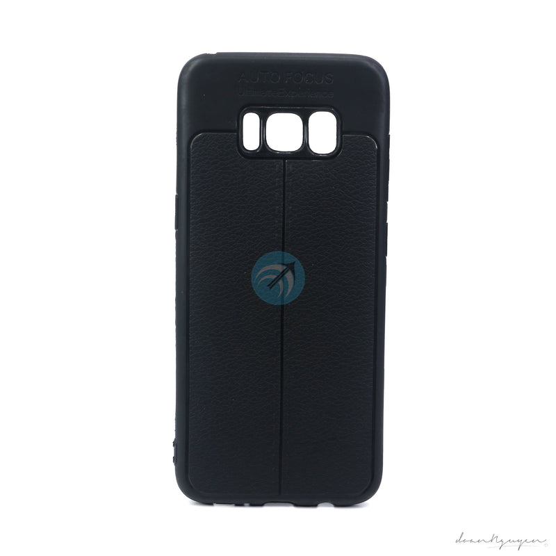 ỐP LƯNG DA ĐIỆN THOẠI SAMSUNG S8 AUTO DẺO ĐEN