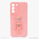 Ốp lưng SAMSUNG S22+ hình gấu nổi có giá đỡ silicon màu