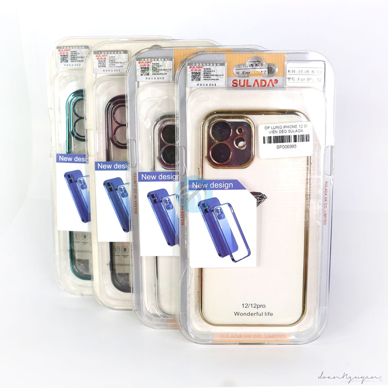 ỐP LƯNG IPHONE 12 SI VIỀN DẺO SULADA