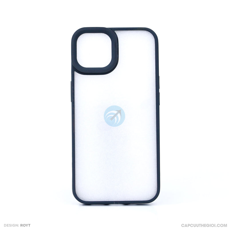 Ốp lưng IPHONE 13 6.1 lưng trong viền dẻo cam nổi BASEUS