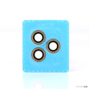 Dán bảo về CAMERA màu gold gắn đá IPHONE 12 PRO KUZOOM DIAMOND 3 mắt