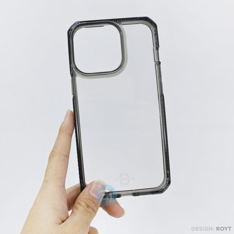 Ốp lưng điện thoại IPHONE 13 PRO 6.1 ILSKINS HYBRID CLEAR (AP2X-HBMKC-BKTR)