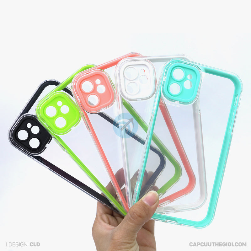 Ốp lưng IPHONE 11 6.1 trong tách viền màu
