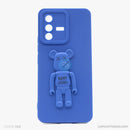 Ốp lưng VIVO V23 5G hình gấu nổi có giá đỡ silicon màu