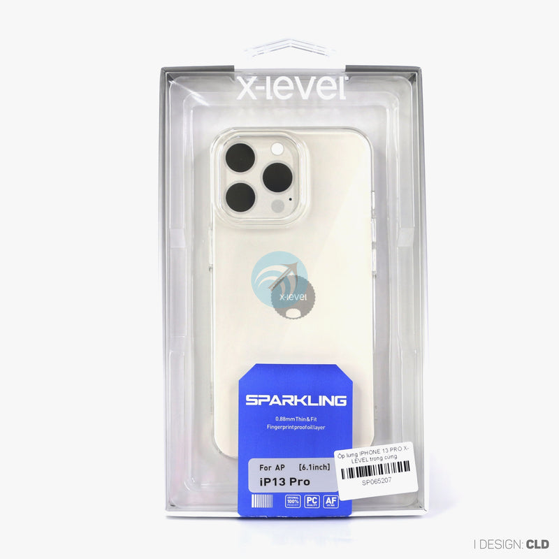 Ốp lưng IPHONE 13 PRO mica trong không ố vàng X-LEVEL