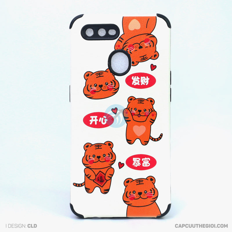 Ốp lưng OPPO F9 chống sốc da hình