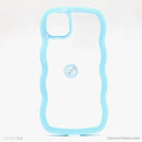 Ốp lưng IPHONE 11 PRO MAX lưng trong viền màu gợn sóng