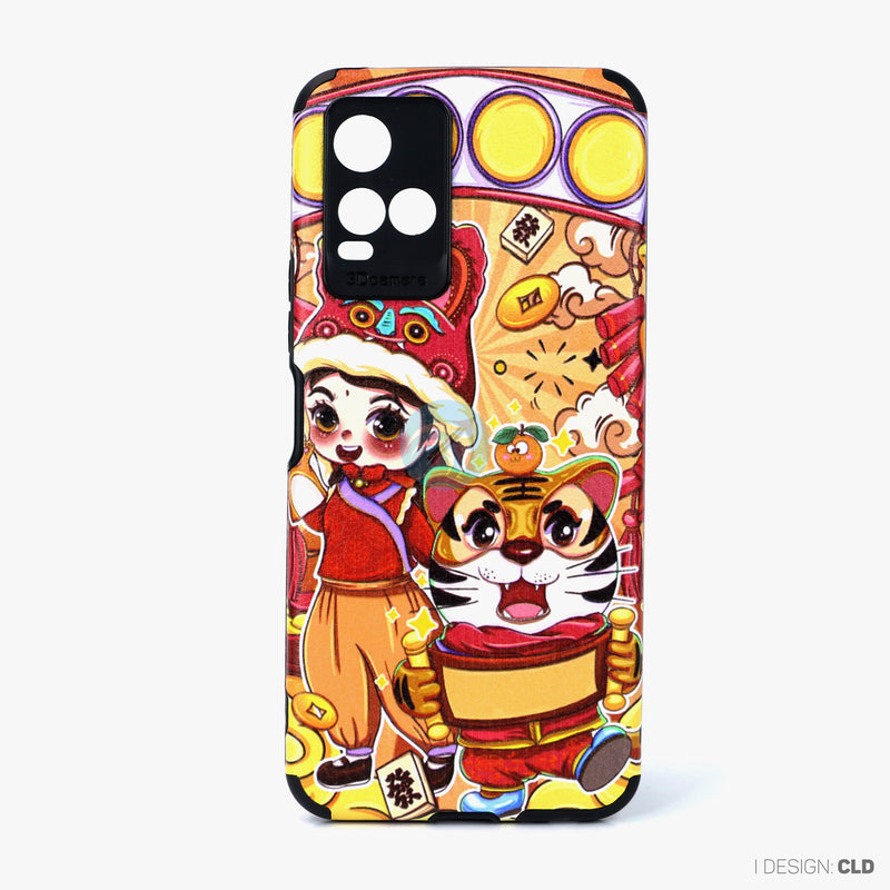Ốp lưng VIVO Y21S dẻo hình mèo thần tài