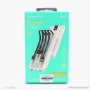 Pin sạc dự phòng BOROFONE BJ20-10000mAh tích hợp 4 đầu cáp đa năng tiện dụng màu trắng bh01t