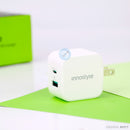 Cốc Sạc Nhanh INNOSTYLE MINIGO PRO III DUAL PORT PD/QC3.0 20W (2 Cổng: USB-C và USB-A) IC20-2PDWHI