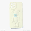 ỐP lưng IPHONE 11 PRO 5.8 hình nổi gấu đứng màu kem