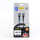 Cáp Pisen Dual Type-C (Type-C to Type-C) Wine Glass Style Data 1000mm, 60W (LS-TC05-1000), Đỏ + đen