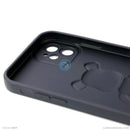 ỐP lưng IPHONE 11 6.1 hình nổi gấu đứng màu đen