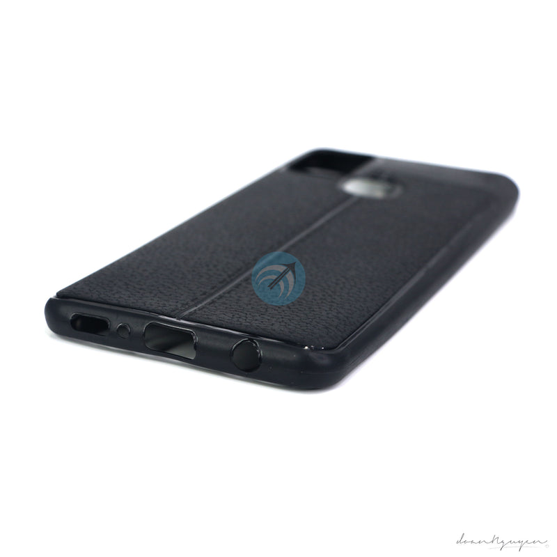 ỐP LƯNG DA ĐIỆN THOẠI SAMSUNG A21S AUTO DẺO ĐEN