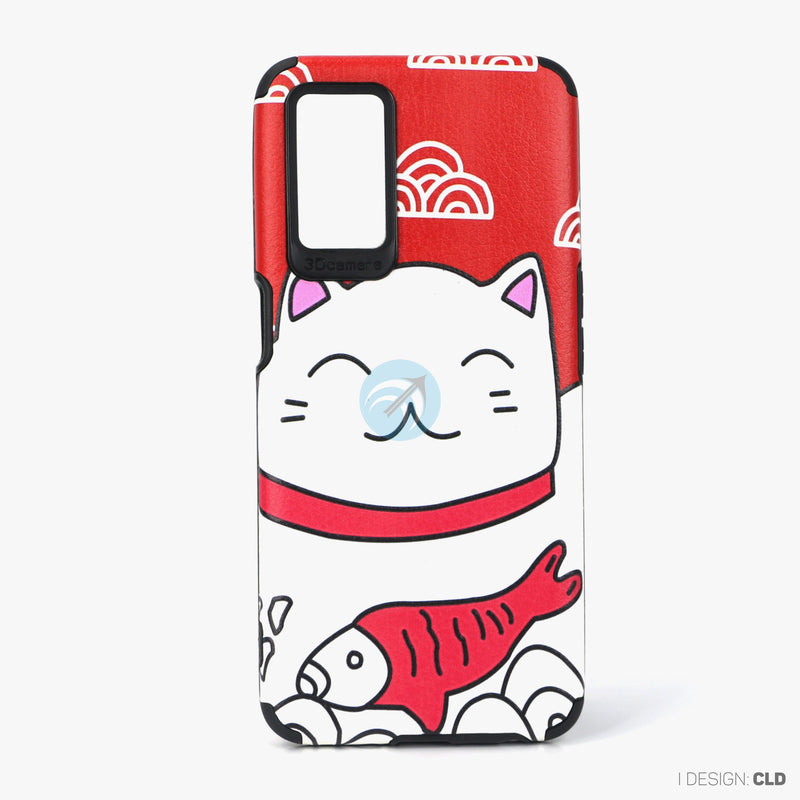 Ốp lưng OPPO A16 dẻo hình mèo thần tài