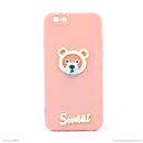 Ốp lưng vuông IPHONE 6G/6S gấu nổi SWEET