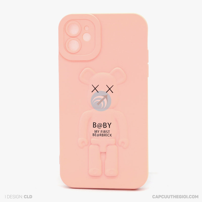 Ốp lưng IPHONE 11 6.1 gấu nổi đứng BABY silicon màu