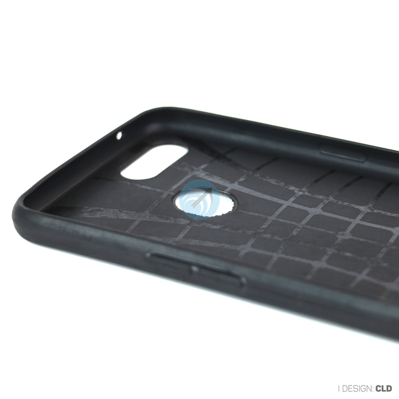 ỐP LƯNG DA ĐIỆN THOẠI OPPO F9 AUTO DẺO ĐEN