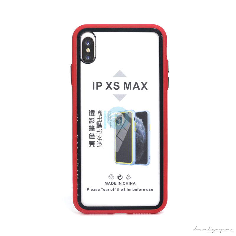 ỐP LƯNG ĐT IPHONE XS MAX (VIỀN MÀU TRONG)