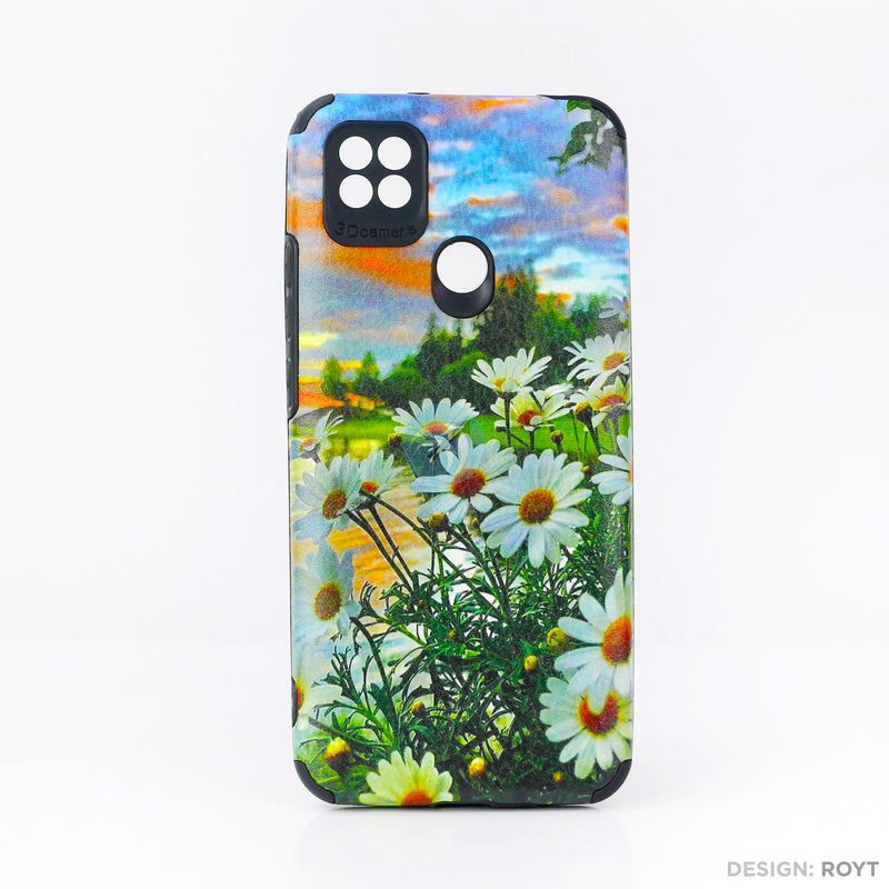 Ốp lưng XIAOMI REDMI 9C IMD da chống sốc hình hoa