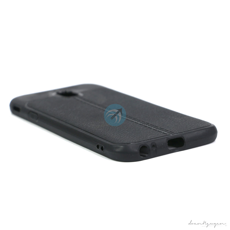ỐP LƯNG DA ĐIỆN THOẠI SAMSUNG J3 PRO J330 AUTO DẺO ĐEN