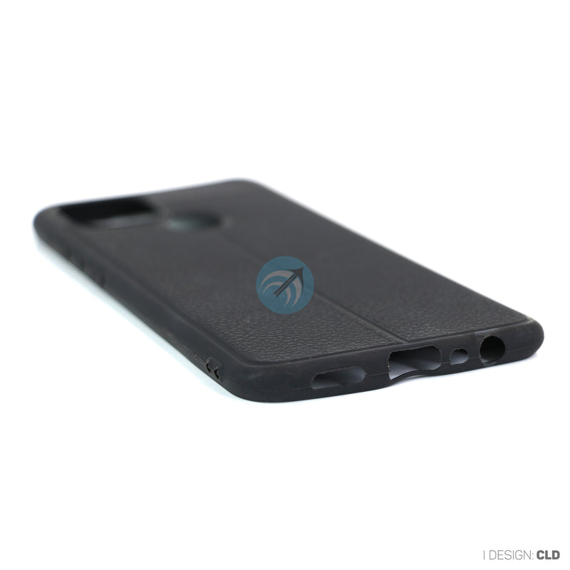 ỐP LƯNG DA ĐIỆN THOẠI OPPO A15 AUTO DẺO ĐEN