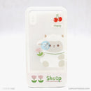 Ốp lưng IPHONE XS MAX silicon màu in hình kèm giá đỡ