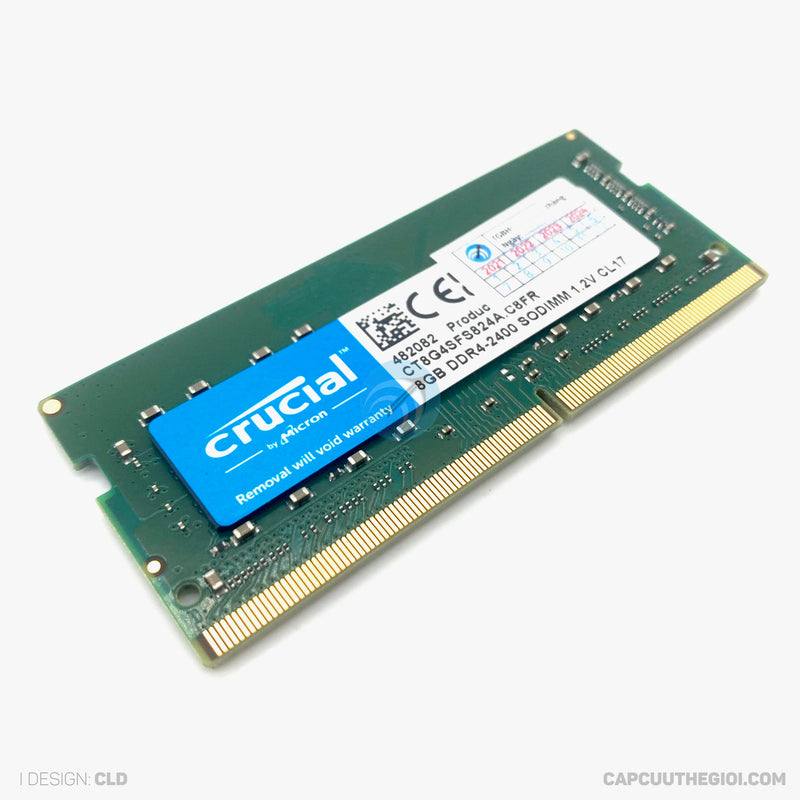 RAM CRUCIAL 8GB DDR4 2400 (PC-19200) CL17-SODIMM bh36t