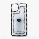 Ốp lưng IPHONE 11 PRO MAX trong viền gợn sóng in hình hoa