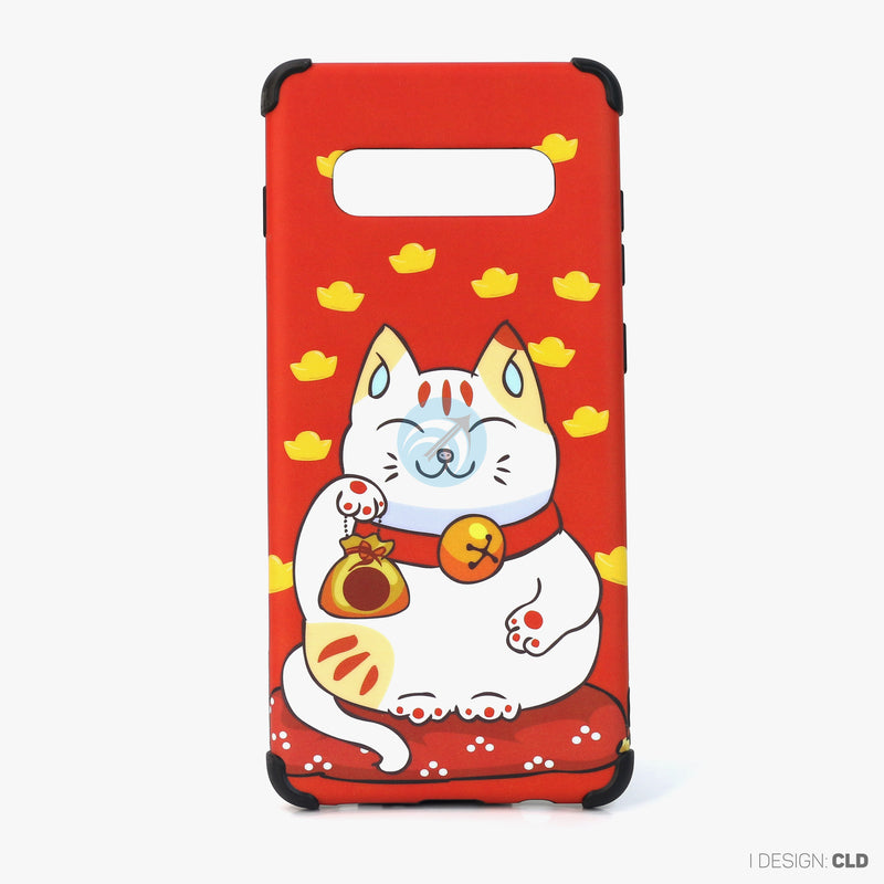 Ốp lưng SAMSUNG S10+ hình mèo thần tài nhựa cứng