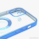 ỐP LƯNG IPHONE 12 6.1 HỞ TÁO TRONG VIỀN MÀU XANH KST