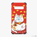 Ốp lưng SAMSUNG S10 hình mèo thần tài nhựa cứng