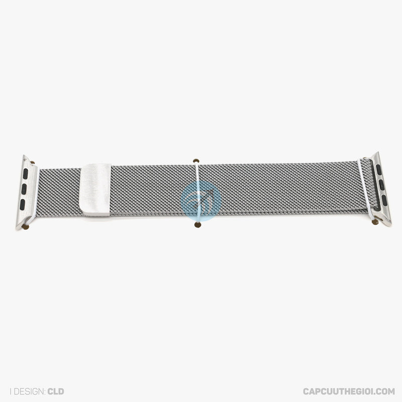 Dây đeo Thép Apple Watch 42/44/45mm màu bạc COTEETCI