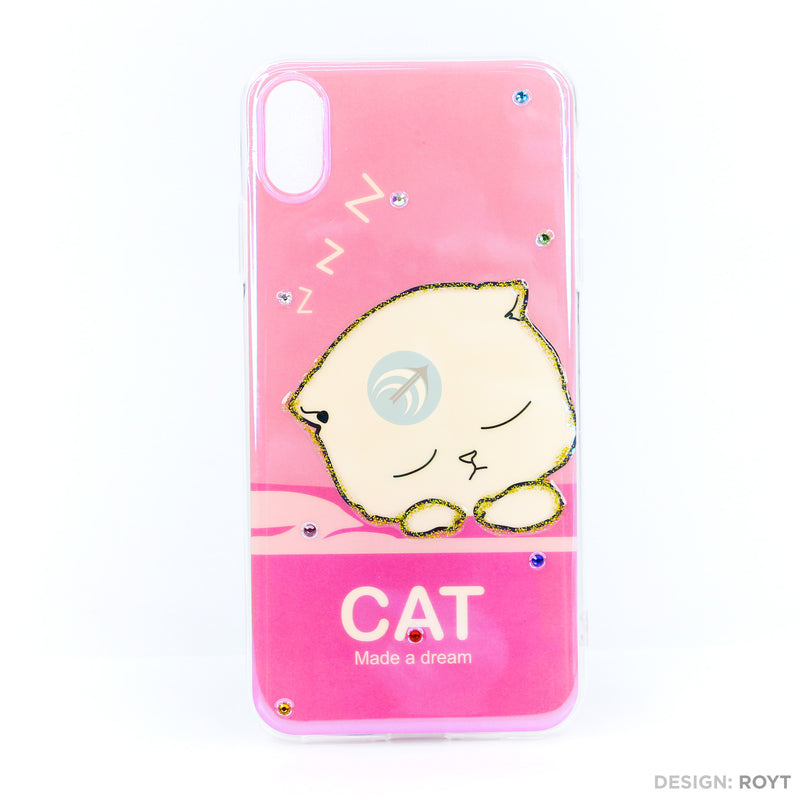 Ốp lưng IPHONE XS MAX hình viền dẻo gắn đá