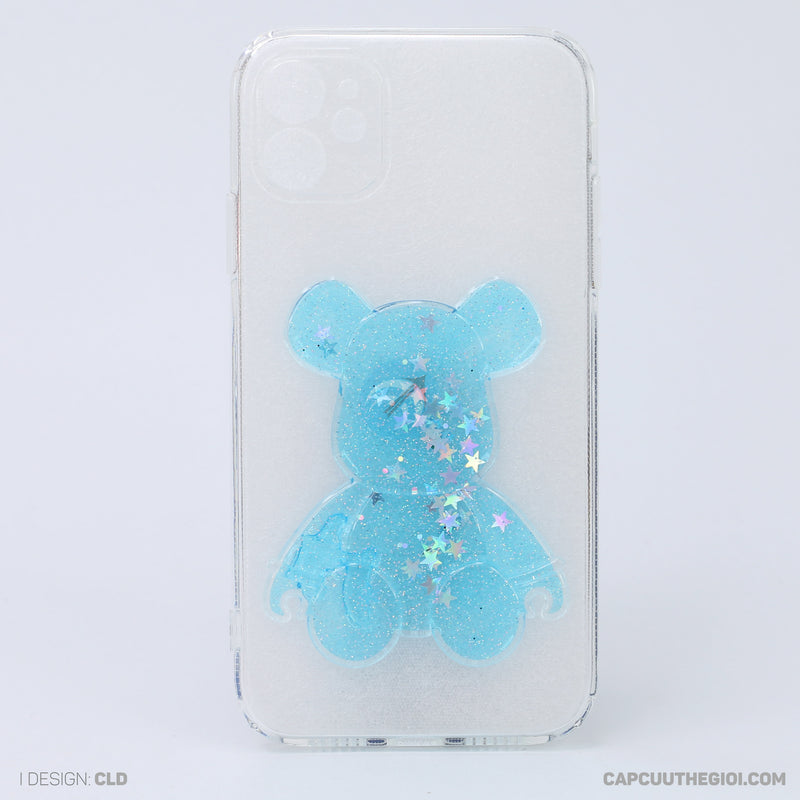 Ốp lưng IPHONE 11 6.1 trong hình gấu kim tuyến