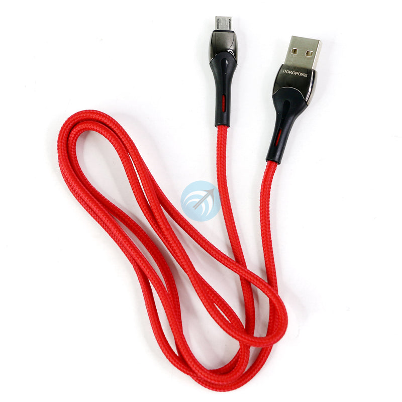 CÁP SẠC ĐIỆN THOẠI BOROFONE USB A TO MICRO ĐỎ 1M (CK7) BH03T