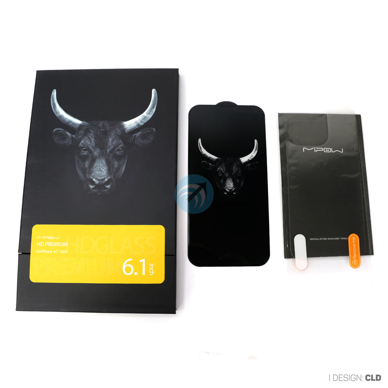 Cường lực IPHONE 13/13 PRO MIPOW KINGBULL PREMIUM HD (2.7D) BJ314