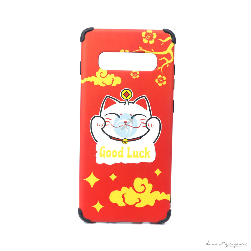 ỐP LƯNG SAMSUNG S10+ (MÈO PHỐI TẾT)