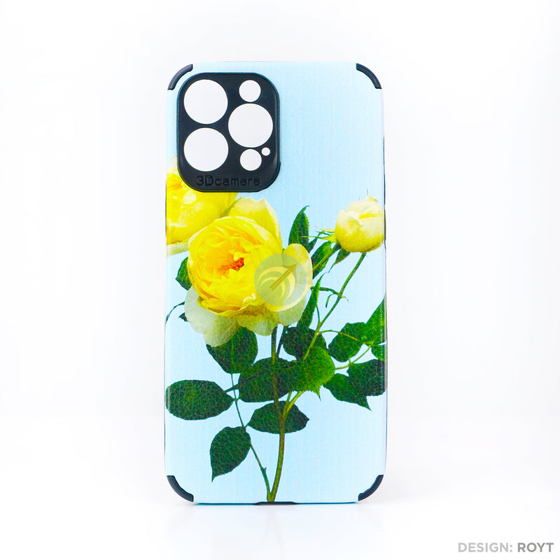 Ốp lưng IPHONE 13 PRO MAX IMD da chống sốc hình hoa