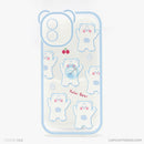 Ốp lưng IPHONE 12 6.1 lưng trong in hình cute có tai mèo