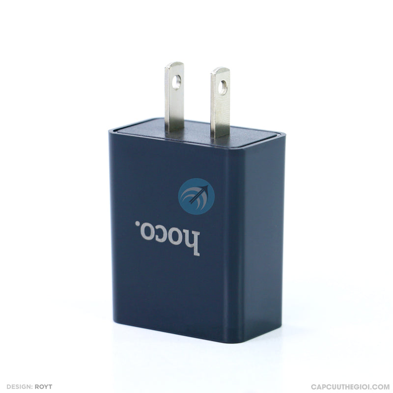 Bộ sạc type C 3.4A màu đen HOCO S2 PLUS bh01t