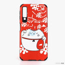 Ốp lưng SS A750 A7 2018 dẻo hình mèo thần tài