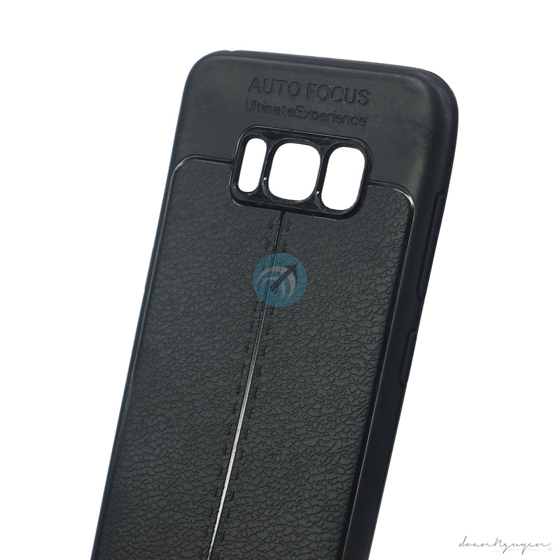 ỐP LƯNG DA ĐIỆN THOẠI SAMSUNG S8 AUTO DẺO ĐEN