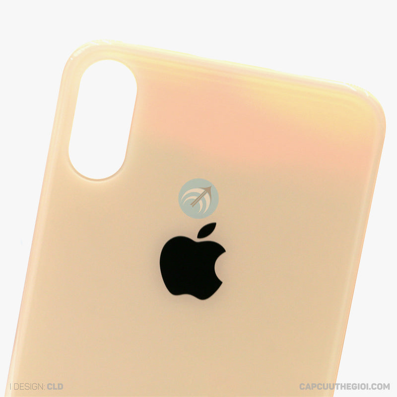 Nắp  lưng IPHONE XS màu  gold