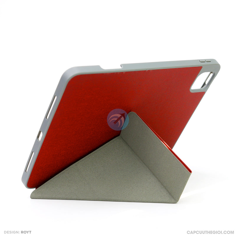 Bao da IPAD 11 PRO 2018 2020 2021 tam giác vải màu ( MUTURAL )
