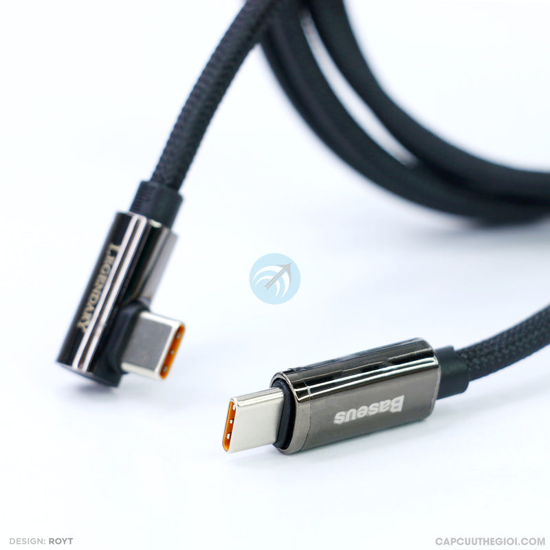 Cáp sạc type C to type C 100W 1 mét 20V-5A BASEUS CATCS-A bh03t